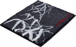 Grund Designer Bath Mat COLANI, Ultra Soft and Absorbent, Anti Slip, 5 Years Warranty, Colani 23, Small Mat 50x60 cm, Anthracite