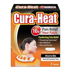 Cura-Heat Neck and Shoulder Pain Direct-to-Skin 3 patches