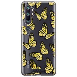ERT GROUP mobiltelefonfodral för Xiaomi MI NOTE 10 / MI NOTE 10 PRO originalt och officiellt licensierat Babaco mönster Butterflies 002 anpassad till formen på mobiltelefonen, gedeeltelijk transparant