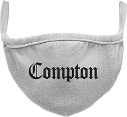 Urban Classics Unisex vuxen Compton ansiktsmask vardagsmasker, gråmelerad, en storlek, Grå ljung, One size