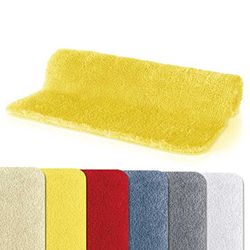 Spirella, Amarillo colección Fino, Alfombrilla de baño, 100% Poliéster y Microfibra, 50 X 80