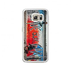 Smartcase Cover + Vetro temprato Tipo 3D Resistenza 9h Spessore 0.33 mmgalaxy S6 Edge Street Art 1