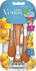 Gillette Venus Women's Razors, 3 Disposable Razors for Women, Venus Riviera, Pack of 6