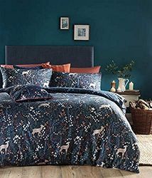 Furn Richmond påslakanset – polycotton-midnattsblå-dubbel storlek, bomull