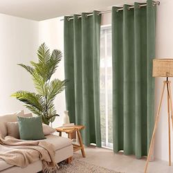 Enjoy Home – gordijn teddybeer – materiaal fluweel – 8 zilveren ogen – 100% polyester – 140 x 40 cm – kleur: klei