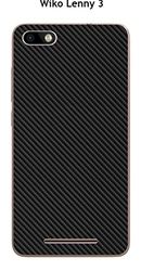 Coque Wiko Lenny 3 design Carbone Noir