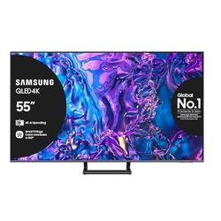 Samsung TV QE55Q74DATXZT QLED 4K, Smart TV 55" Quantum processor 4K, AirSlim, DVBT-2, Q-Symphony & OTS Lite, Integrato con Alexa e Bixby, compatibile con Google Assistant, Titan Gray 2024