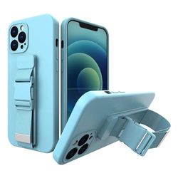 Beschermhoes voor iPhone 12, siliconen, blauw
