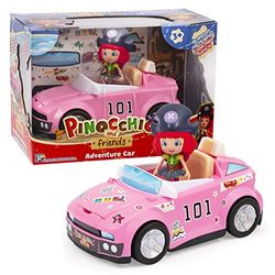 Pinocchio PNH04200, auto met het Freeda figuur inbegrepen en met veel stickers voor het decoreren van de auto, voor kinderen vanaf 3 jaar, Giochi Preziosi