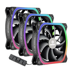 ENERMAX Ventilateur boîtier PC SQUA RGB NOIR Pack de 3