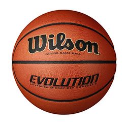 Wilson Evolution BSKT SZ6 EMEA, Basketball Unisex-Adult, Arancione, 6