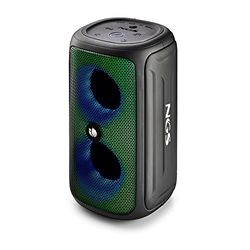 NGS ROLLER BEAST BLACK - Potente Altoparlante Portatile da 32 W Compatibile con Bluetooth 5.0 e Tecnologia TWA, Luci RGB, IPX5 Resistente all'acqua e alla Polvere, Microfono, Vivavoce, Nero.