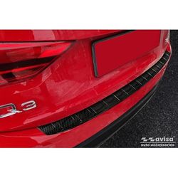 Protector del Parachoques Trasero de Carbono 3D Compatible con Audi Q3 Sportback 2019- 'Ribs'