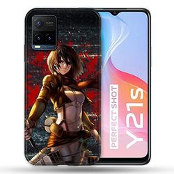 Cover per Vivo Y21 / Y21S / Y33S Manga Attaque Titans Mikasa