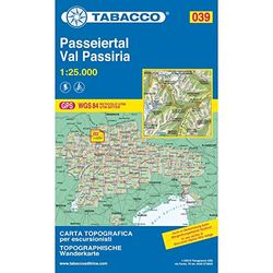 Tabacco Wandern 1 : 25 000 Passeiertal / Val Passiria [Lingua inglese]: 039