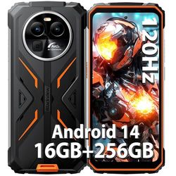Blackview BV8100 Smartphone Rugged Android 14, Dual Torcia LED, 24GB+256GB/1TB Helio G99, 120Hz 6.5"FHD+, 8800mAh/45W, Telefono Indistruttibile Dual SIM, NFC/Fingerprint/OTG/GPS/Corning Gorilla