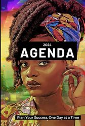 Hardcover - Agenda 2024 Hourly Appointment Organizers for Professionals - 368 pages Notebook Daily Planner