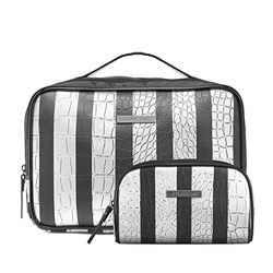 Gillian Jones Compatible - Traincase w. GWP Makeup Purse - Black/Grey