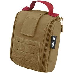 Mil-Tec Unisex - Volwassenen 25-delig EHBO-pakket, Dark Coyote, eenheidsmaat