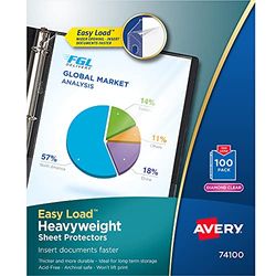 Avery 74100 Lettera Polipropilene (PP) 100pezzo(i) foglio di protezione