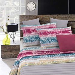 Italian Bed Linen Completo letto Fashion, Love lines, 1 Piazza e Mezza