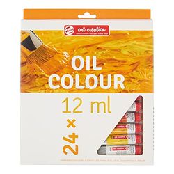 Talens Art Creation Conjunto de pintura a óleo para iniciantes com 24 cores (tubos de 12 ml) | pintura para adultos