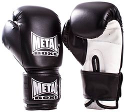 Metal Boxe MB200 - Guantes de Boxeo para Entrenamiento, Color Negro, Talla 8 oz