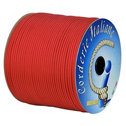 Paracord 550 Type III Basic, rood 4 mm - 10 m, kern 7 draden, 100% Made in Italy 006078913 Corderie Italiane