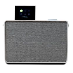 Pure Evoke Play Sistema de música versátil para Interiores y Exteriores (Radio Dab+ /FM, Radio por Internet, podcasts, Spotify Connect, Bluetooth en un Rico Sonido estéreo de 40W), Blanco algodón