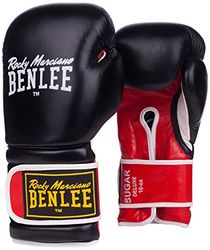 Benlee Leather Boxing Glove Sugar Deluxe luvas de boxe, unissexo, vermelho, branco, preto, 12