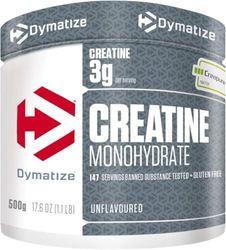 Dymatize Creatine Monohydrate Unflavoured Powder 1x500g - 100% Creapure Creatine - Acide aminé - Créatine