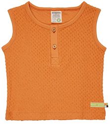 loud + proud Unisex barnfrotté med prickar, GOTS certifierad topp, carröd, 86/92, morot