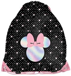 PASO Minnie, Sac de Sport à Cordon Unisex Kids, Black, 38 x 34 cm