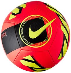 Nike DC2380 Pitch Recreational Soccer Ball Unisex-Adult Bright Crimson/Black/Volt 3