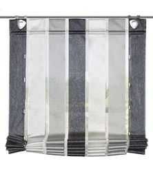 Home Fashion 091/036–8007 130 x 0080 Store à Bandes Verticales, Plastique, Anthracite, 130 x 80 cm