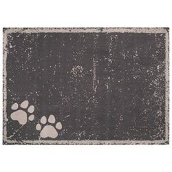 Hanse Home Paws Tapis pour Chien, 100% Polyamide, Gris, 100 x140 cm