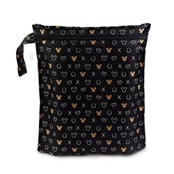 Bumkins - Wetbag - Disney Minnie Mouse - Icon Black + White, 30 x 35 cm, Waterdichte tas