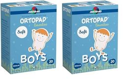 MASTER AID Ortopad Soft Boys Regular - Cerotti Colorati Oculari per Bambini - Cerotto Occlusore Occhio Bambini per il Trattamento di Occhio Pigro e Strabismo - 1 Confezione da 40 Pezzi - 8,5 x 5,9 cm