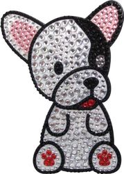 FouFou Dog Sticker à Strass Bulldog français