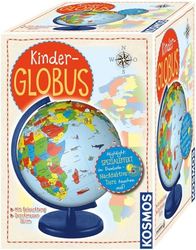 Kosmos 673024 Kinderwereldbol, vanaf 5 jaar, met verlichting, diameter 26 cm, educatief speelgoed voor kinderen en decoratie voor de kinderkamer