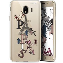 Beschermhoesje voor Samsung Galaxy J4 2018, ultradun, motief: Stylish Paris