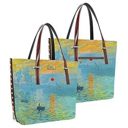 Pepita Pérez Bolso Cuadro Sol Naciente Mujer, Azul, 0