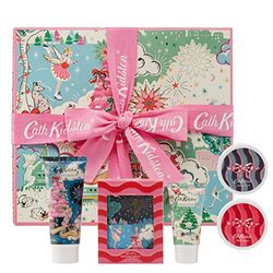 Cath Kidston A Christmas Sky Pamper Hamper Hand Tied Beauty Gift Set | 5 Skincare & Spa Treats | Enriched With Essential Oils | Cruelty Free & Vegan Friendly