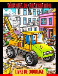 Livre de coloriage Véhicules de construction: An Exciting Coloring Adventure for Young Builders - Discover, Color, and Learn