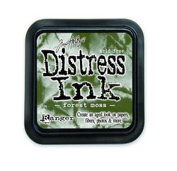 Ranger 431543 Tim Holtz Distress Ink Pad, Forest Moss, 7,5 x 7,5 x 30 cm, kunststof