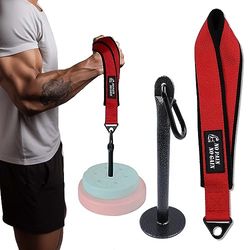 Arm Worstelen Training Riem Hand Grip Arm Vinger Onderarm Oefenaar Versterker Voor Kabel Machine en Vrij Gewicht