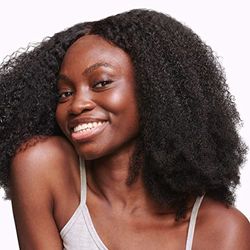 Ruka Hair Think Kink Perruque en dentelle 15,2 x 15,2 cm 100% cheveux humains vierges qui correspondent à vos cheveux naturels, conçue pour les femmes noires, cheveux afro texturés pré-épilés 4B/4C –