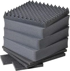 Peli 0351 Replacement Foam Set, Original Protector Case Accessory, Compatible 0350 Cube case, Colour: Black