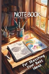 Soft Cover Notebook 200 with 200 Blank Pages