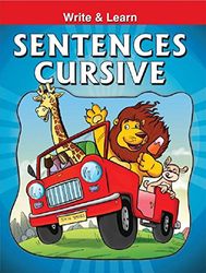 Pegasus Books, BJ906927 Write and Learn Sentence Cursive Book, 215mm x 280mm x 32mm